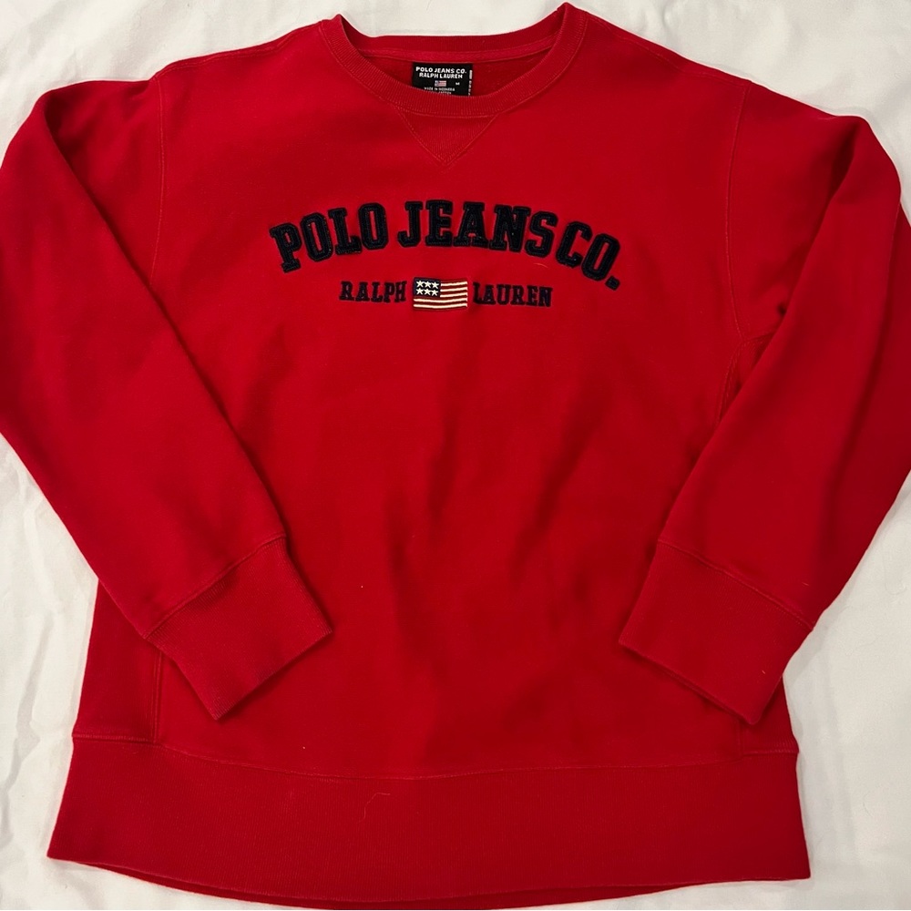 Ralph Lauren Polo Jeans Red Sweat Shirt